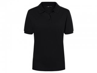 Damen Classic Polo, schwarz, 100% Baumwolle (JN071)