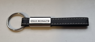 Schlüsselanhänger aus Leder Schlaufe mit Metallklemme VE: 50 St.