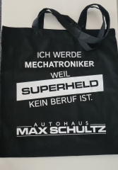 Baumwolltasche schwarz Mechatroniker Max Schultz