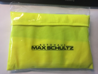 Warnweste gelb mit Klettverschluss