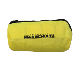 Warnweste gelb im Beutel
