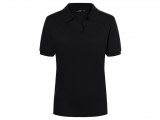 Damen Classic Polo, schwarz, 100% Baumwolle (JN071)