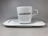 Cappuccinotasse mit eckiger Untertasse (VE= 6 Stück)